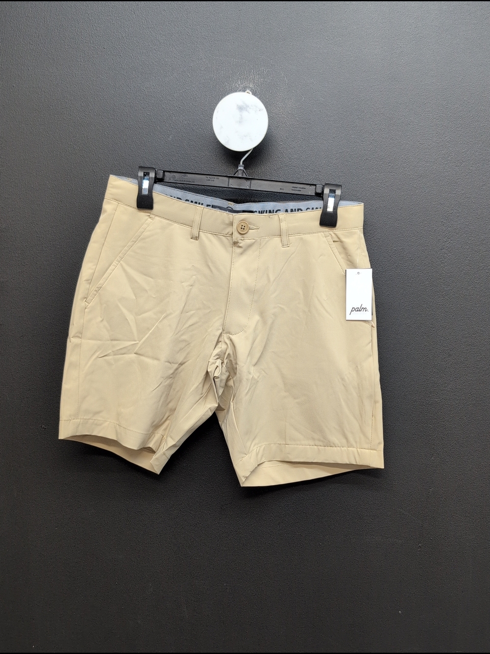 Palm Golf PGC Stretch Performance Men's Comfort Shorts Size 30 Khaki